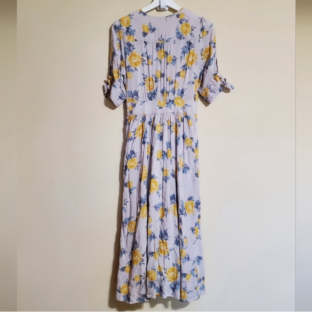 Free People Love of My Life Midi Dress Women's Size Small Floral Flowers Flowy